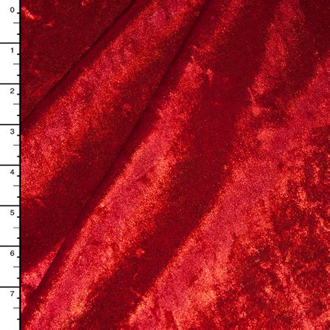 Solid Metallic Crushed Velvet Fabric 